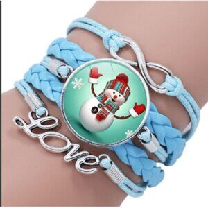 Snowman wrap braceletb
